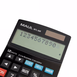 MAUL MTL 600 calcolatrice Desktop Calcolatrice con display Nero