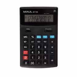 MAUL MCT 500, Tasca, Calcolatrice con display, 12 cifre, 1 linee, Batteria, Nero