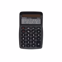 MAUL ECO MJ455, Desktop, Calcolatrice di base, 8 cifre, 1 linee, Solare, Nero
