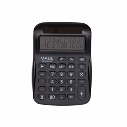 MAUL ECO MJ555, Desktop, Calcolatrice di base, 10 cifre, 1 linee, Solare, Nero