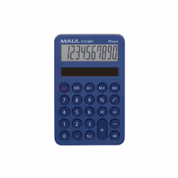 MAUL ECO MD1, Tasca, Calcolatrice di base, 10 cifre, 1 linee, Solare, Blu