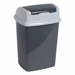 MAUL 9521087 bidone per la spazzatura 10 L Rettangolare Plastica, Polipropilene (PP) Grigio scuro, Bianco - Vista aggiuntiva 6