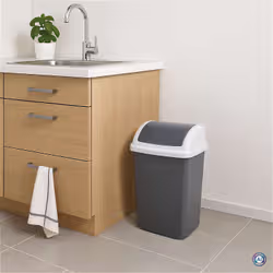MAUL 9522487 bidone per la spazzatura 24 L Rettangolare Plastica, Polipropilene (PP) Grigio scuro, Bianco - Vista aggiuntiva 4