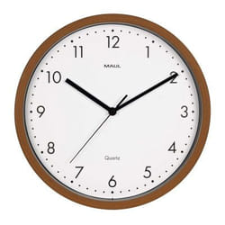 MAUL 9051476 orologio da parete e da tavolo Orologio al quarzo Rotondo Bianco, Legno