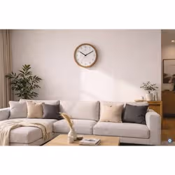 MAUL 9051476 orologio da parete e da tavolo Orologio al quarzo Rotondo Bianco, Legno - Vista aggiuntiva 2