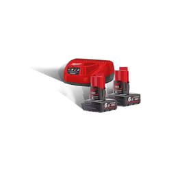 Milwaukee M12 NRG-602 Starter Set 2x 12 V 6,0 Ah ( 4933451903 ) Li-Ion battery + C12 C charger set