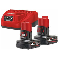 Milwaukee - Confezione 2 batterie 12V 4,0Ah M12 PACKNRJ-402 4933459211