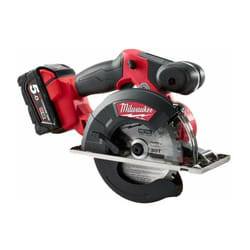 Milwaukee - 4933459193 M18 FMCS-502X-Sega Circolare in Metallo con 2 batterie da 5,0 Ah in Scatola hd, Colore: Rosso, 18 v, Red