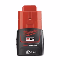 Batteria M12™ B4 Tipo: M12™ Li-ion Voltaggio: 12V Ampere: 2.0 Ah Peso: 0,2Kg Protezione intelligente REDLINK™: Contro il sovr ...