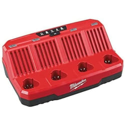 Milwaukee - Sistema M12 - Carga en 30/60 min. - Li-Ion y red Lithium-Ion 4 Puertos secuenciales