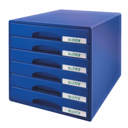 Leitz 52120035, 6 cassetto/cassetti, Blu, 287 x 363 x 270 mm