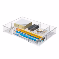 Leitz 52150002 organizzatore per cassetto di scrivania Trasparente