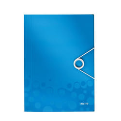 Leitz WOW Polipropilene (PP) Blu, Metallico A4