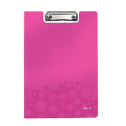 Leitz WOW Clipfolder with cover portablocco A4 Metallo, Polyfoam Rosa