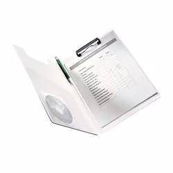 Leitz WOW Clipfolder with cover portablocco A4 Metallo, Polyfoam Blu - Vista aggiuntiva 3