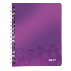 Leitz WOW, Viola, A5, 80 fogli, 80 g/m², Carta quadrettata