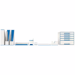 Leitz WOW Polistirolo Blu, Metallico - Vista aggiuntiva 2
