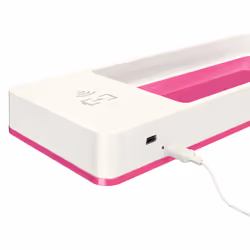 Leitz WOW Da tavolo Polistirolo Metallico, Rosa
