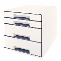 Leitz WOW Cube, Polistirolo, Bianco, A4, 4 cassetto/cassetti, 287 mm, 363 mm
