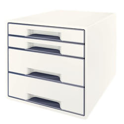 Leitz WOW Cube scatola per la conservazione di documenti Polistirolo Bianco