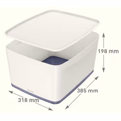 Esselte 5216-10-01 Armadietto portaoggetti Rettangolare Acrilonitrile butadiene stirene (ABS) Grigio, Bianco - Vista aggiuntiva 4