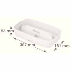 Esselte 5323-00-01 Vassoio di conservazione Rettangolare Acrilonitrile butadiene stirene (ABS) Bianco - Vista aggiuntiva 8