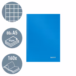 Leitz 46660030 quaderno per scrivere A5 80 fogli Blu - Vista aggiuntiva 2