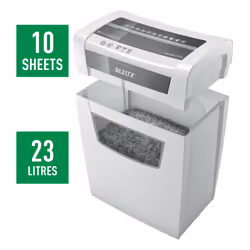 Leitz IQ Home Office P-4 distruggi documenti Taglio a particelle 22 cm Bianco - Vista aggiuntiva 5