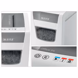 Leitz IQ Slim Office P-4 distruggi documenti Triturazione incrociata 22 cm Bianco - Vista aggiuntiva 4