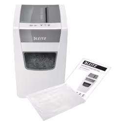 Leitz IQ Slim Office P-4 distruggi documenti Triturazione incrociata 22 cm Bianco - Vista aggiuntiva 5