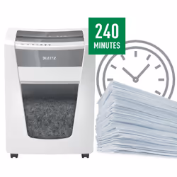 Leitz 80040000 distruggi documenti Taglio a frammenti 23 cm Bianco - Vista aggiuntiva 5