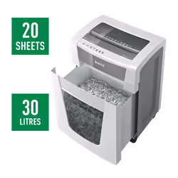 Leitz 80060000 distruggi documenti Triturazione incrociata 23 cm Bianco - Vista aggiuntiva 4