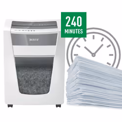 Leitz 80100000 distruggi documenti Taglio a frammenti 23 cm Bianco - Vista aggiuntiva 5