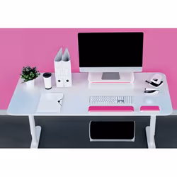 Leitz 65040023 Supporti a parete per TV 68,6 cm (27") Scrivania Rosa, Bianco - Vista aggiuntiva 5