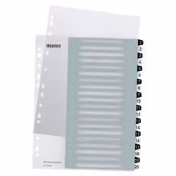 Leitz WOW, Nero, Bianco, Polipropilene (PP), A4+, 245 mm, 4 mm, 305 mm
