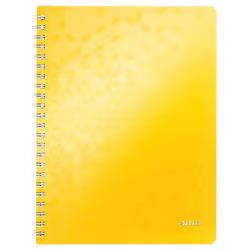 Leitz 46380016, Monocromatico, Giallo, A4, 80 fogli, 80 g/m², Copertina morbida
