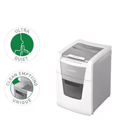 Leitz 80120000 distruggi documenti Taglio a frammenti 22 cm Grigio, Bianco - Vista aggiuntiva 5