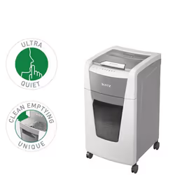 Leitz 80160000 distruggi documenti Taglio a frammenti 22 cm Grigio, Bianco - Vista aggiuntiva 5