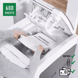 Leitz 80170000 distruggi documenti Triturazione incrociata 22,3 cm Grigio, Bianco - Vista aggiuntiva 7