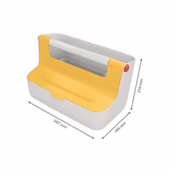 Leitz 61250019 scatola di conservazione Armadietto portaoggetti Rettangolare Acrilonitrile butadiene stirene (ABS) Bianco, Giallo - Vista aggiuntiva 8