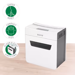 Leitz 80900000 distruggi documenti Grigio, Bianco - Vista aggiuntiva 6