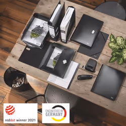 Leitz Recycle Papierkorb Rotondo Plastica riciclata Nero - Vista aggiuntiva 5