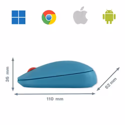 Leitz Cosy mouse Ufficio Ambidestro RF senza fili + Bluetooth 4000 DPI - Vista aggiuntiva 7