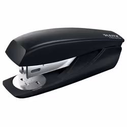 Leitz NeXXt 56060095, 25 fogli, Nero, Punto standard, 24/6, 26/6, Metallo, Plastica, 80 g/m²