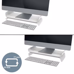 Leitz Ergo Adjustable Monitor Stand 68,6 cm (27") Scrivania Grigio - Vista aggiuntiva 6