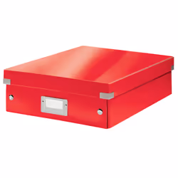 Leitz Click & Store WOW, Armadietto portaoggetti, Rosso, Rettangolare, Polipropilene (PP), Monocromatico, Interno
