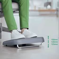 Leitz 65460089 poggiapiede da scrivania Grigio - Vista aggiuntiva 4