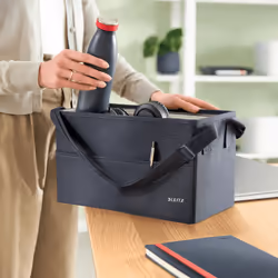 Leitz 65760089 borsa e tracolla Cartoncino, Tessuto Grigio Unisex Accessori per borsa - Vista aggiuntiva 4