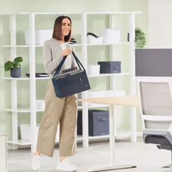 Leitz 65760089 borsa e tracolla Cartoncino, Tessuto Grigio Unisex Accessori per borsa - Vista aggiuntiva 6