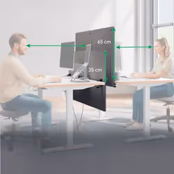 Leitz 61230085 divisore dello spazio di lavoro Divisorio da scrivania 700 x 800 mm Grigio - Vista aggiuntiva 5